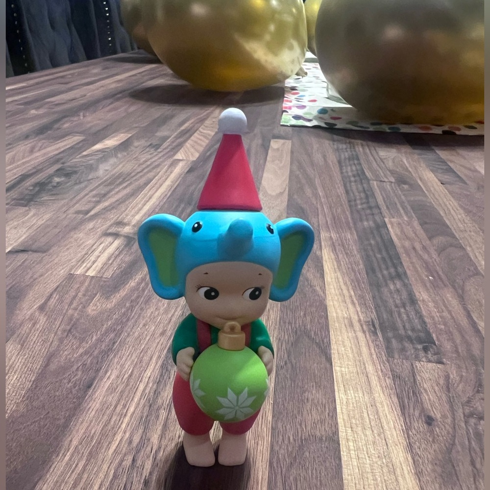 Elephant Hat Doll with Green Ornament